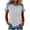 White, variant on UAMVSH Short Sleeve Shirts for Women Crewneck Patchwork Knit Tops Casual Summer Loose Striped T Shirt Fashion Clothing