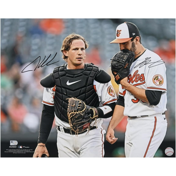 Adley Rutschman and Grayson Rodriguez Baltimore Orioles Autographed 16" x 20" Horizontal Photograph - Fanatics Authentic Certified