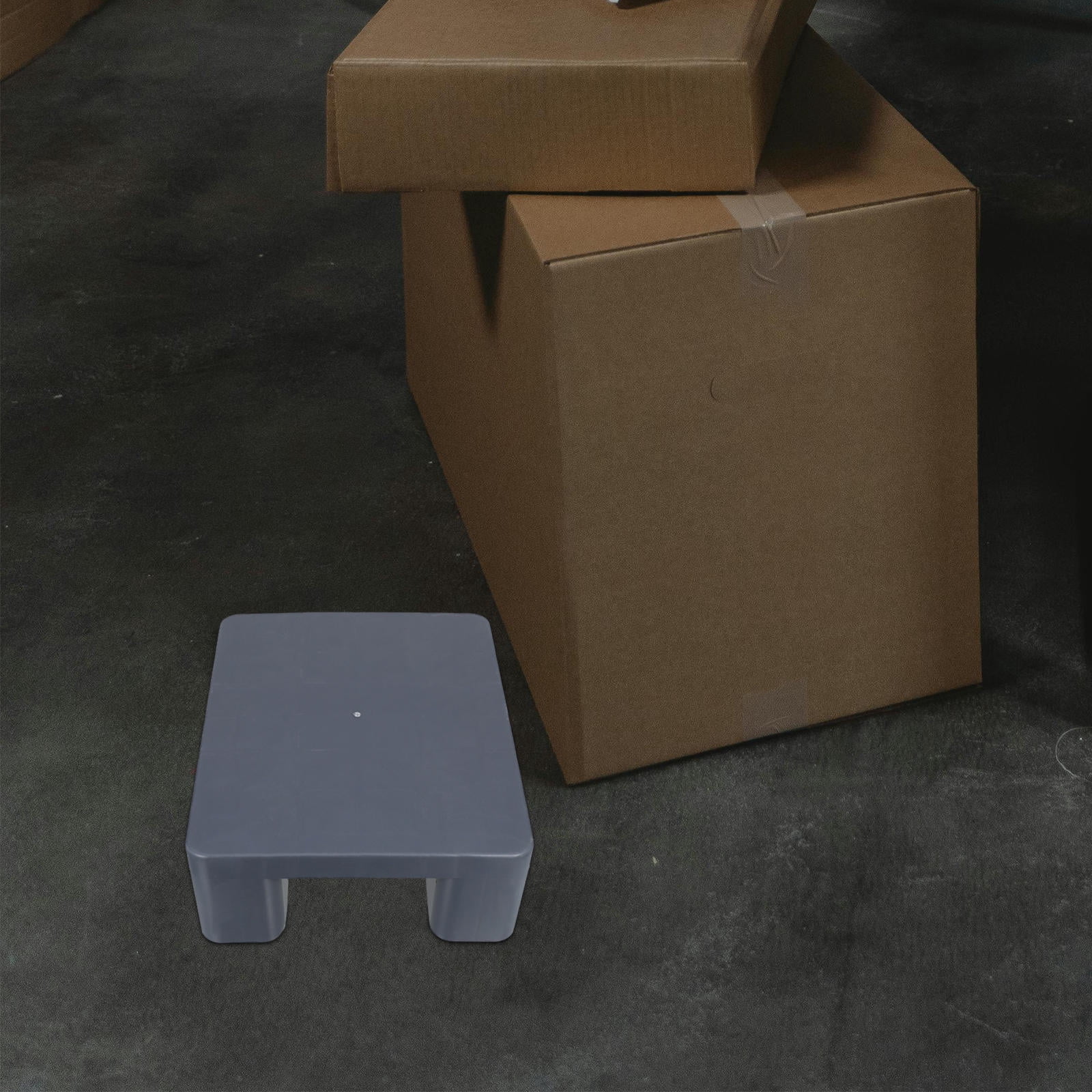 WRISTBIQUE Grey Plastic Pallet with Breathable Grid Design for Indoor and Outdoor Storage and Organization