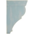 thumbnail image 3 of Ekena Millwork 2"W x 4 1/2"D x 8"H Small Rojas Wood Vintage Decor Corbel, Driftwood Blue, 3 of 6