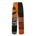 thumbnail image 4 of QWKLEAJ Halloween Pajama Pants Men Skull Print Lounge Sleepwear Casual Pocket Trousers Comfy Holiday Nightwear Novelty Graphic Bottom, 4 of 6