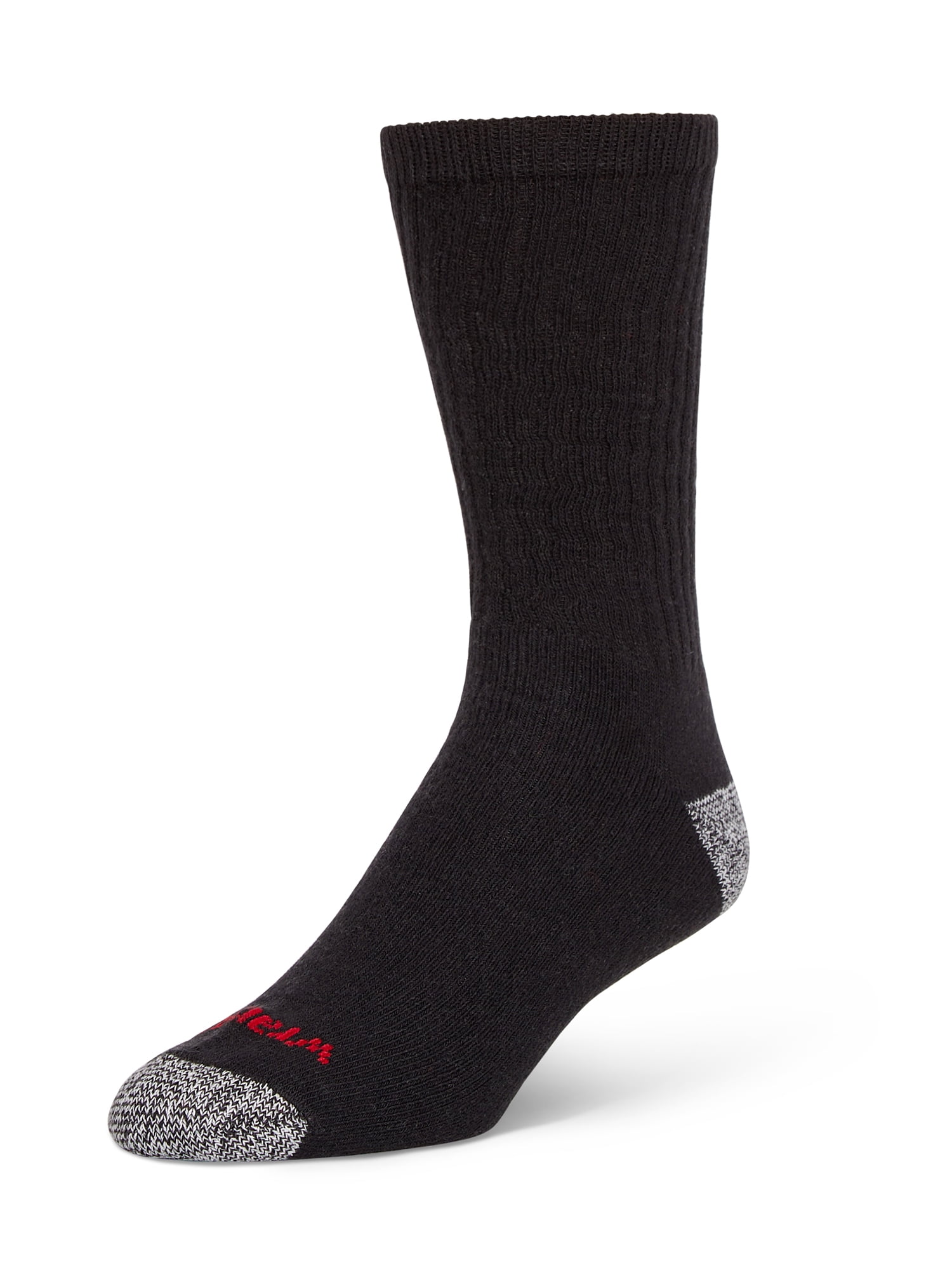 Wrangler Cushioned Crew Work Socks for Men, Polyester Blend, 12 Pairs, Size 6-12