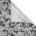 thumbnail image 6 of Ambesonne Flora Grommet Curtain, Greyscale Bloom Motifs, 50" x 54", Charcoal Grey Pale Grey, 6 of 6