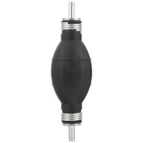Melantax Fuel Pump Rubber Aluminum Manual Fuel Pump Pipe Manual Bottom Fireball All Fuel For Car Boat Marine Outboard Engine Black (6mm)