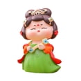thumbnail image 3 of Fancyes Chinese Tang Girl Figurine Doll Handicraft 3x2.8x4.4inch Collectible Resin Sculpture for Livingroom, Bedroom Multifunctional With, 3 of 8
