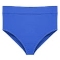 thumbnail image 2 of Siminsem Women's High Waisted Pure Cotton Ribbed Underwear Fashionable Full Coverage Panties Soft Stretchy Breathable Briefs Tummy Control No Show Multipack S-XXL, BU2,L, 2 of 5