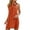 Orange, variant on Dezsed Summer Dresses for Women Black Dress Casual Sleeveless Halter Solid Dress Holiday Beach Sundress Mini Party Dress