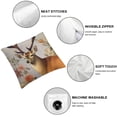 thumbnail image 4 of SHANXI Throw Pillow Covers with Retro Flower Background Decorative Pillow Covers Cushion Cases Square Pillowcase 20x20in, 4 of 5