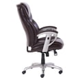 thumbnail image 2 of Serta Emerson Executive Task Chair, Supports Up to 300 lb, 19" to 22" Seat Height, Brown Seat/Back, Silver Base, 2 of 5
