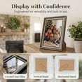 thumbnail image 2 of Unique Bargains Aesthetic Ins Wood Photo Frame Grayish Brown 4" x 5", 2 of 5
