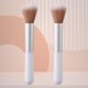 thumbnail image 4 of Farfi 2 brochas para polvos sueltos de fibra artificial, cerdas suaves, mango de plástico antideslizante, herramientas de maquillaje profesionales, brocha portátil para base de contorno, Blus, 4 of 5