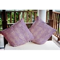 thumbnail image 3 of Simply Daisy 18 in x 18 in Purple Stripes Polyester Throw Pillow, 3 of 3