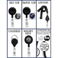 thumbnail image 2 of Purple Floral Badge Holder - Heart Stethoscope Id Holder For Nurses, Stethoscope ID Tag, Carabiner or Lanyard - 1686, 2 of 2