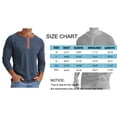 thumbnail image 6 of GENTS BLISS Crew Neck Henley Men Shirts Long Sleeve Shirts for Men Casual Color Block Tops, 6 of 6