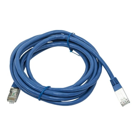 UPC: 0757901812187 | Monoprice ZEROboot series – Patch cable – RJ-45 (M) to RJ-45 (M) – 10 ft – STP – CAT 6a – stranded – blue
