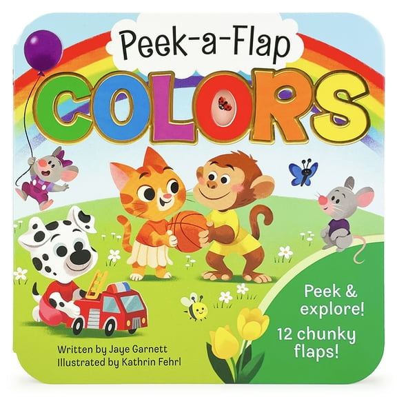 Peek-A-Flap Colors, (Board Book)
