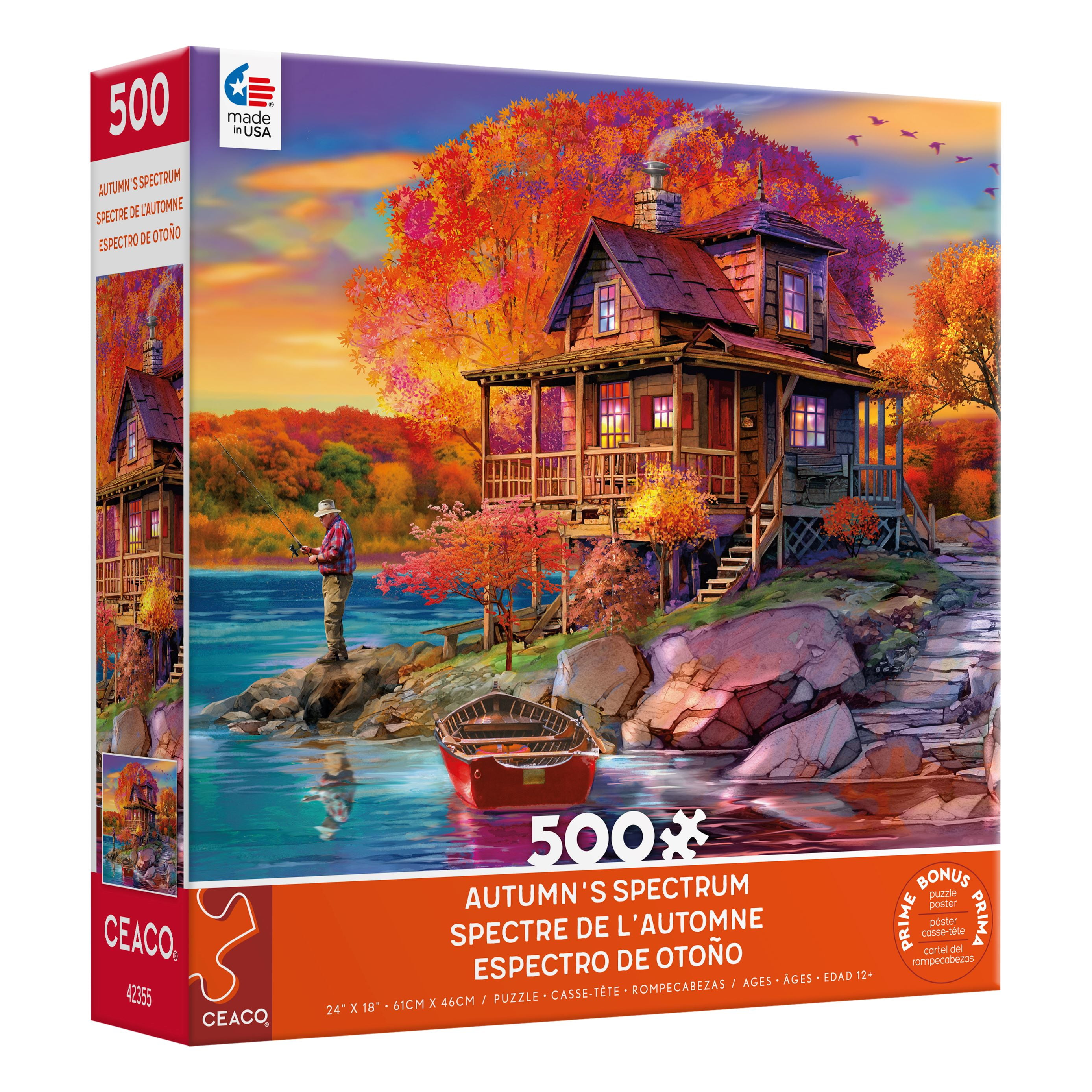 Ceaco 500 Piece Autumn's Spectrum (Chris Bigelow) Interlocking Jigsaw Puzzle