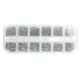 thumbnail image 2 of 1200Pcs Vis Autotaraudeuse Tête Ronde Raccords en Acier au Carbone M1 M1,2 M1,4 M1,7, 2 of 8