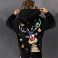 thumbnail image 2 of Sudaderas con capucha navideñas para mujer, sudaderas con capucha de manga larga a la moda con gráfico de alces bonitos, sudaderas informales Fridja FKASFK5419, 2 of 5