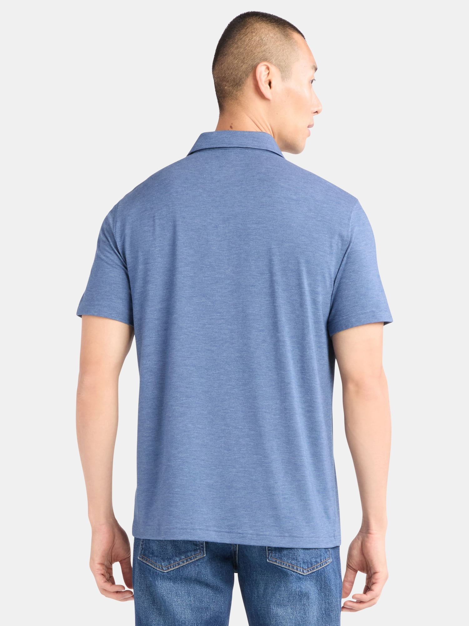 George Men's & Big Men's Poly Polo with Short Sleeves, Sizes S-3XL