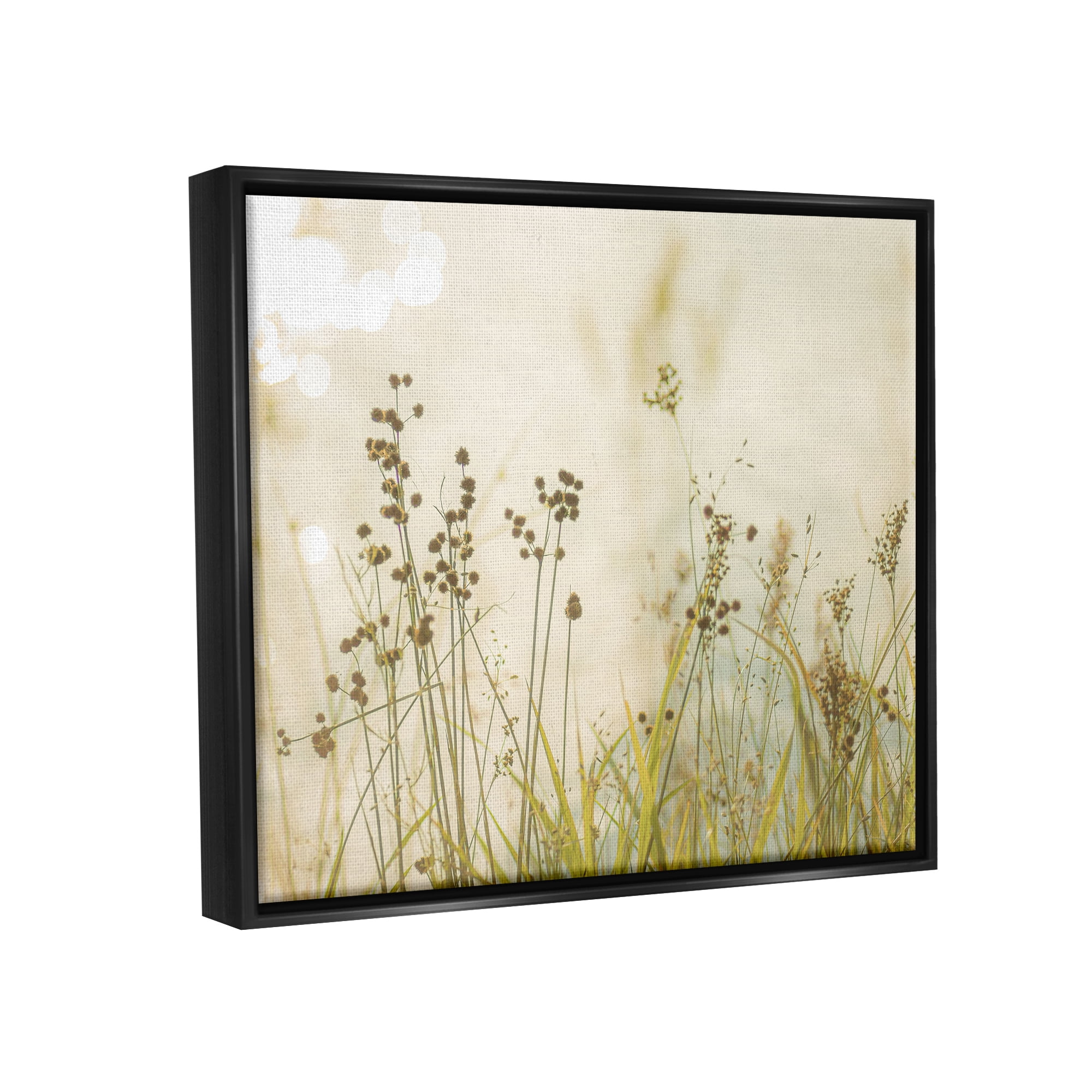 Stupell Industries Rural Country Grasses Botanical & Floral Photography Black Floater Framed Art Print Wall Art, 21 x 17