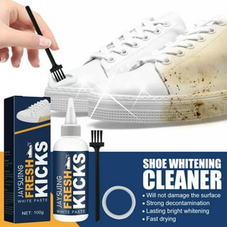 White Shoe Cleaner, Shoe Cleaner for Rubber, Canvas and Leather, Removes  Dirt, Grime and Grass - Sneakers Cleaner for Shoes