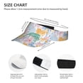 thumbnail image 2 of Salouo Zebra Colourful Pattern Sport Sun Visor Hats,1-Piece of Adult Sunscreen Visor Cap Adjustable Sun Hat for Outdoor Activities Fits for Women and Men (One Size), 2 of 6