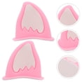 thumbnail image 4 of 1 par de orejas de zorro, casco con orejas, cuernos, decoración, accesorios para casco, casco para bicicleta o motocicleta, blanco y rosa, 4 of 4
