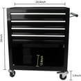 thumbnail image 5 of Noaman 4-Drawer Rolling Tool Cart w/Lockable Interlock System - Steel Mechanic Tool Chest for Garage & Workshop, 5 of 8