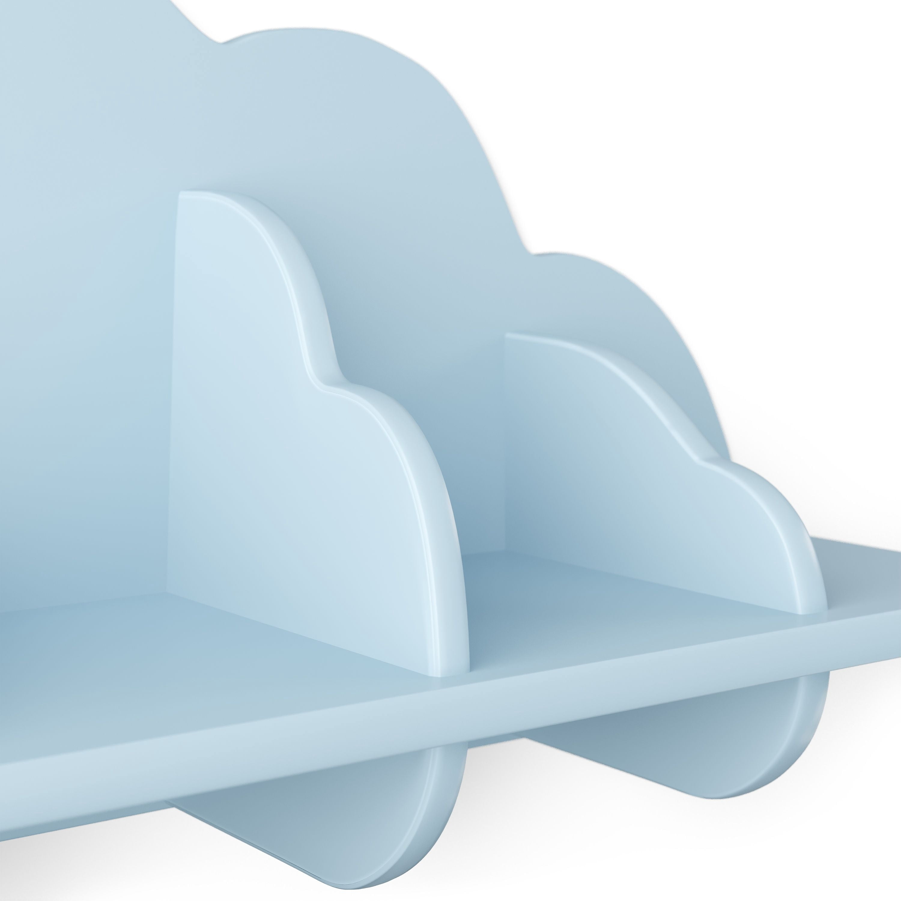 Mainstays Kids Cloud Shaped Decorative Wall Shelf, Light Blue