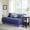 Navy, variant on Noaman Reversible Daybed Cover Set for Twin Mattress, Navy Cotton-Filled Bedding, 6 Piece with 3 Shams, Bedskirt and Pillow