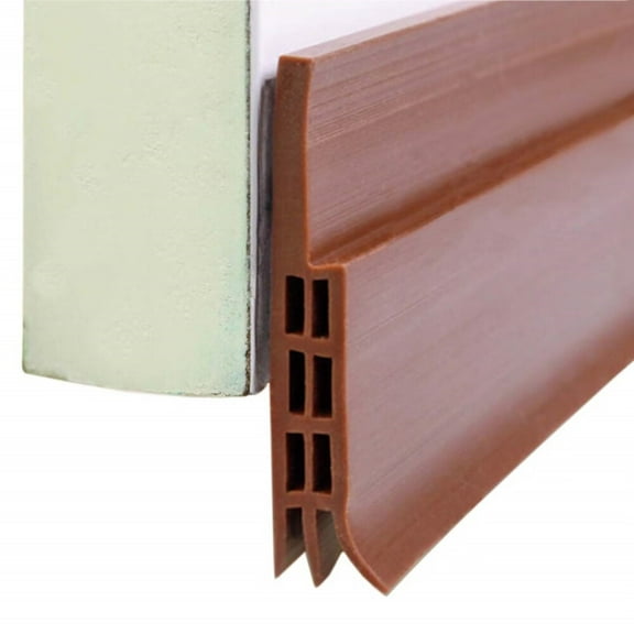 Door Sweep,Door Draft Stopper,Weather Stripping No Tools Required 2" Width x 39" Length Easy Cut to Size