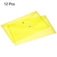 thumbnail image 3 of Unique Bargains File Folder Plastic Envelopes Document Organizer Yellow, 3 of 6