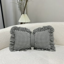 Deeceymbur Plaid Bow Pillow 19.6x11.8x1.5in Two Purpose Sofa Cushion Waist Pillow Christmas and Halloween Gifts