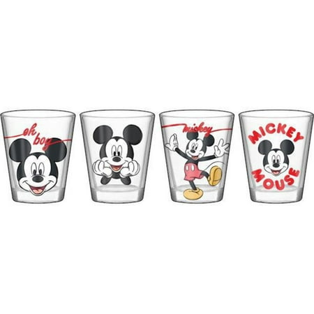 

Mickey Mouse Classic Text 4pc 1.5 Mini Glass Set