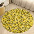 thumbnail image 2 of A Big Bunch of Yellow Rubber Ducks Round Area Rugs for Bedroom Living Room, 6FT Soft Comfy Indoor Circle Carpets, Carpet Home Decor Floor Mat, 2 of 6