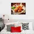 thumbnail image 4 of Nawypu Tasty Fried Chicken Chicken Shop Restaurant Food Canvas Wall Art Picture Print, 4 of 4