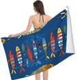 thumbnail image 2 of PHYHOO  Cute Fish Printed Microfiber Sand Free Pool Towel Lightweight Oversized Quick Dry Absorbent Compact Travel Must Have for The Swimming Summer Cruise Ship Essentials 30x60in, 2 of 8