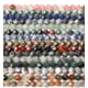 thumbnail image 3 of Xiao Hua 2 piezas de cuentas redondas dispersas de piedra natural con corte de diamante verde moteado, accesorios creativos para pulseras hechas a mano de 10 mm., 3 of 3