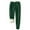 Green, variant on LLYwey Fleece Sweatpants Women On Clearance Ladies Solid Color Fleece Pockets Plus-Size Bandage Elastic Waist Pants Casual Fleece Leggings New Winter Pants Green-1 XL