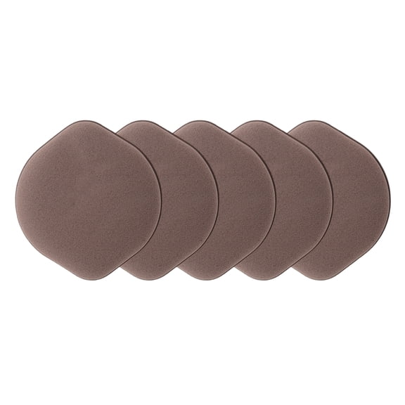 Unique Bargains 5 Pcs Gourd Shape Face Makeup Sponge for Travel Brown Hydrophilic Polyurethane