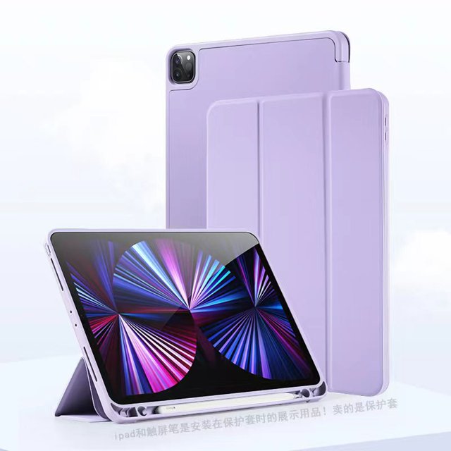 Adecuado para 2024 11 pulgadas 10.5 con ranura para lápiz air4 funda protectora inferior suave de silicona 9.7 para iPad 10.2