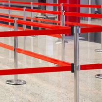 HOOWIFFY Indoor Safety Divider Telescopic Barrier Plastic Pieces for Office and Event Use