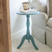 Decor Therapy Chic Pedestal Round Accent Table, 24x 15x15 - Aged Cherry