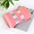 thumbnail image 4 of Striped Polyester Towel – 29.5x13.7in Ultra-Soft, Highly Absorbent & Quick-Drying Bath Towel for Home, Gym, Beach & Travel – Lightweight, Durable & Multipurpose, 4 of 6