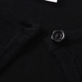 thumbnail image 3 of BXJX Girls Cropped Cardigans, Open Front School Knitted Long Sleeve Kids Fall Shrugs Black Size 2-3 T, 3 of 6