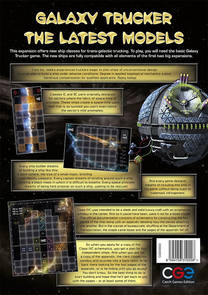 Czech Games Galaxy Trucker The Latest Models 00022Cge Board Game