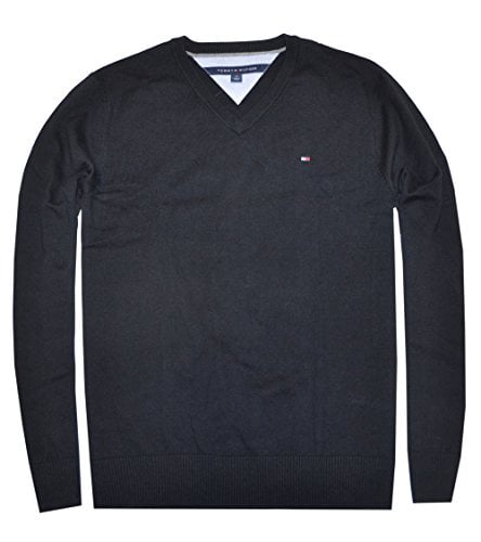 mens black tommy hilfiger sweatshirt