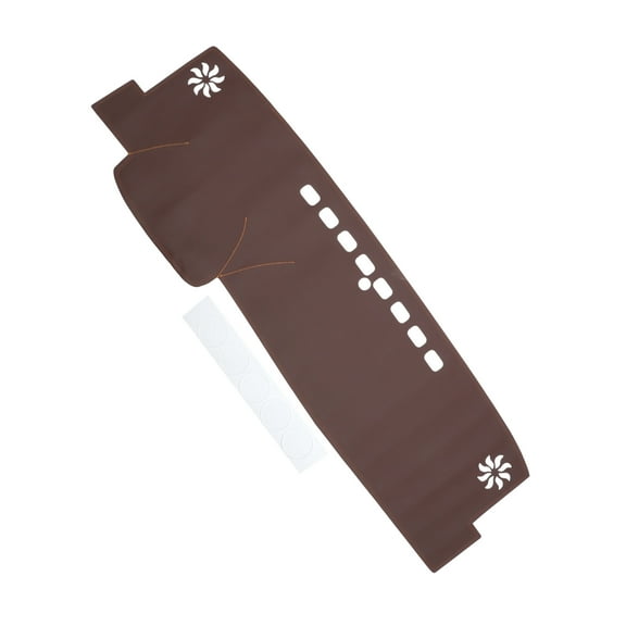 Dashboard Cover Dash Cover Mat Carpet for Toyota Camry 2018-2024 Brown Faux Leather 1 Pc Anti-Slip Car Interior