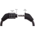 thumbnail image 4 of Cerradura para frigorífico y congelador, 10000 combinaciones, correa segura, puertas de baño, cerradura para frigorífico sin tornillos para caravana (negro), 3 piezas, 4 of 5